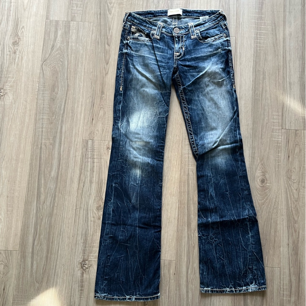 Big Star Women's Dark Blue Flare Jeans